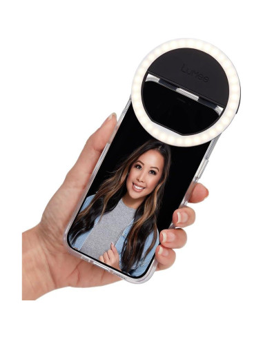 LuMee Studio Clip Light - Luz LED Anillo Portátil Negra