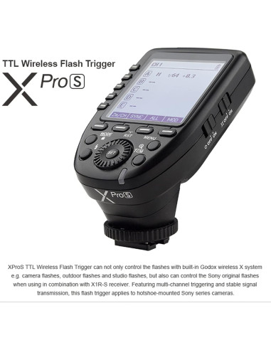 Disparador de Flash Godox Xpro-S para Sony Inalámbrico TTL HSS