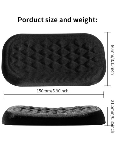 Almohadilla Ergonómica VAYDEER para Muñeca de Ratón 15cm