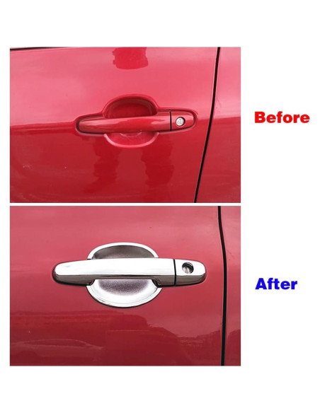 Cubierta de Manija de Puerta Cromo Dakitita para Toyota