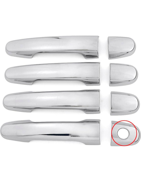 Cubierta de Manija de Puerta Cromo Dakitita para Toyota