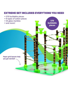 Conjunto de Carriles de Mármol Marble Genius 625 Piezas 2