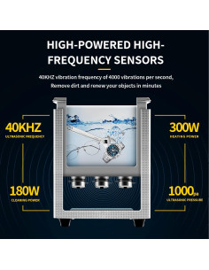 Limpiador Ultrasónico 6L ACMESONIC Digital Acero Inoxidable 2