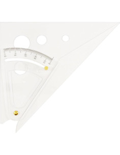 Regla Triangular Ajustable Westcott AT-10 25.4 cm Transparente 2
