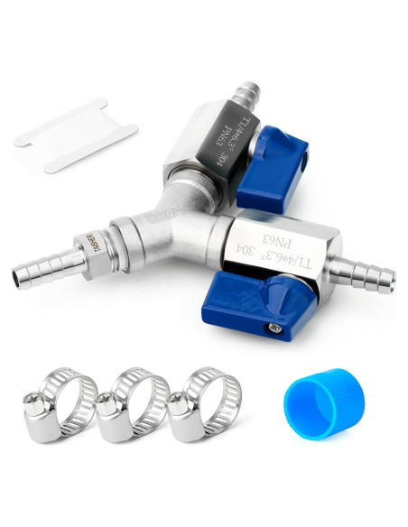 Válvula de Bola de 3 Vías Acero Inoxidable TAISHER 304 1/4"