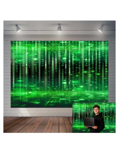 Fondo de Fotografía Vinilo 2.13x1.52m TOAOFY Verde