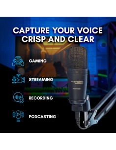 Kit Completo de Podcast Marantz Pro - Micrófono USB y Soporte Ajustable 2