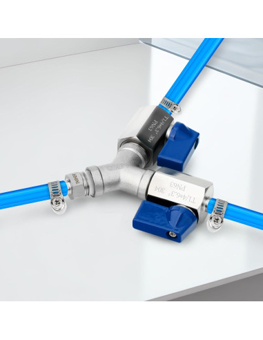 Válvula de Bola de 3 Vías Acero Inoxidable TAISHER 304 1/4"