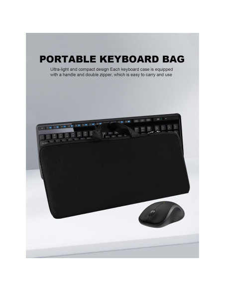 Funda de Teclado Portátil Neopreno EiiJugaloo MK345/MK850