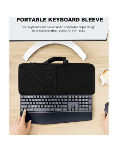 Funda de Teclado Portátil Neopreno EiiJugaloo MK345/MK850