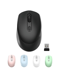 Ratón Inalámbrico ONE-UP 2.4G Silencioso USB Negro