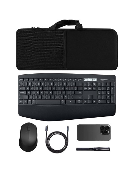 Funda de Teclado Portátil Neopreno EiiJugaloo MK345/MK850