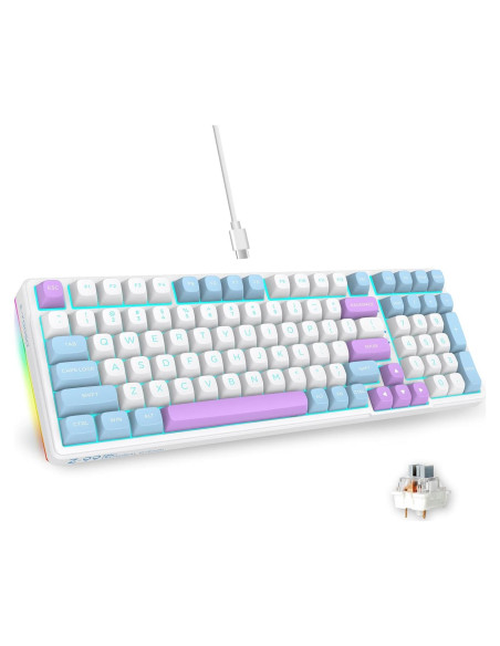 Teclado Mecánico E-YOOSO Z-99 con Retroiluminación LED RGB