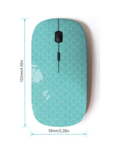 Ratón Óptico Inalámbrico KOOLmouse Vintage Teal 18g 2