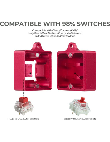 Abridor de Interruptores Mecánicos Aluminio Rojo para Cherry MX