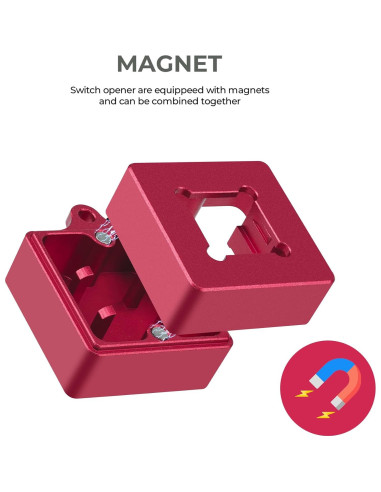 Abridor de Interruptores Mecánicos Aluminio Rojo para Cherry MX