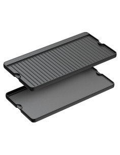 Plancha de Hierro Fundido Reversible LS'BABQ 40.64x60.96 cm