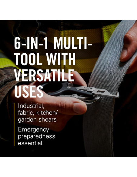 Tijeras de Emergencia Leatherman Raptor Rescue 6-en-1 Rojo/Negro