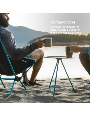 Mesa Lateral Plegable Helinox Mediana 35.56 cm Negra para Camping