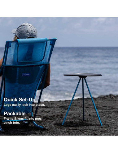 Mesa Lateral Plegable Helinox Mediana 35.56 cm Negra para Camping