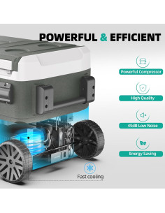 Congelador Portátil Alpicool ZAW50 52QT 12V Doble Zona 2