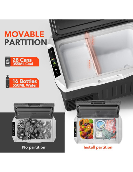 Refrigerador Portátil EKOJUCE 21L 12V/24V DC y 100-240V AC Refrigerador Portátil EKOJUCE 21L 12V/24V DC y 100-240V AC