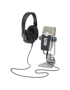Paquete de Transmisión en Vivo AKG: Micrófono USB Lyra + Auriculares K371