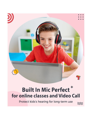 Auriculares Rockpapa C24 para Niños con Micrófono 3.5mm