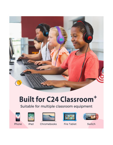 Auriculares Rockpapa C24 para Niños con Micrófono 3.5mm