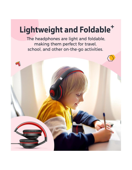 Auriculares Rockpapa C24 para Niños con Micrófono 3.5mm