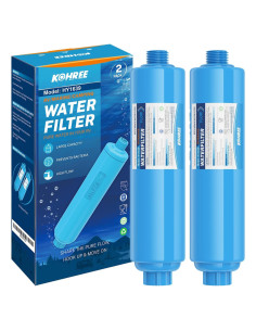 Filtro de Agua Inline Kohree 2 Unidades, Certificado NSF, Reduce Cloro