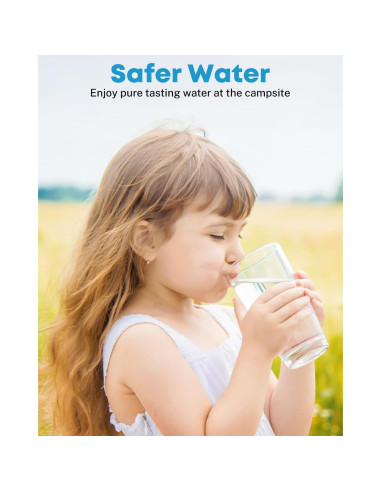 Filtro de Agua Inline Kohree 2 Unidades, Certificado NSF, Reduce Cloro