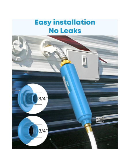 Filtro de Agua Inline Kohree 2 Unidades, Certificado NSF, Reduce Cloro