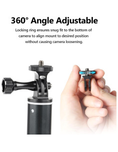 Adaptador de Montaje de Trípode HSU 1/4"-20 Aluminio Negro 2