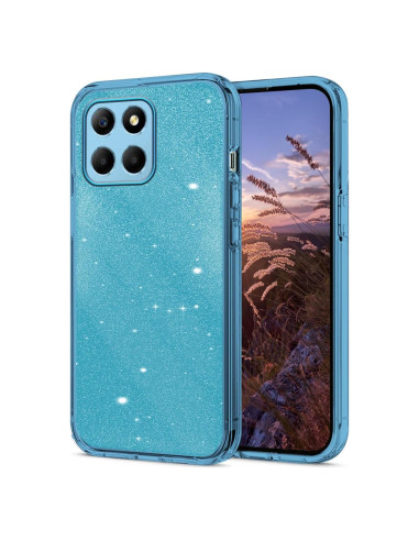 Funda Honor X6 Brillo Doble Capa TPU y PC Azul