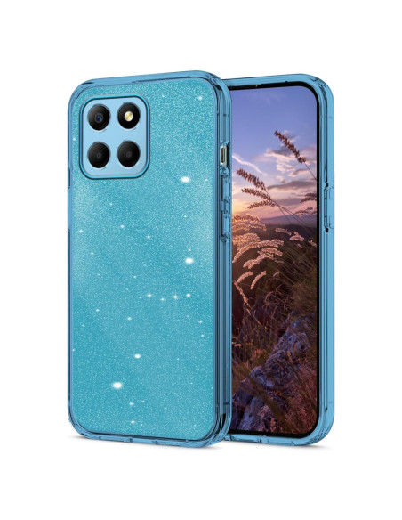 Funda Honor X6 Brillo Doble Capa TPU y PC Azul