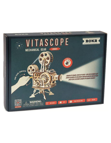 Kit de Proyector de Película Vintage ROKR Vitascope 183 Piezas
