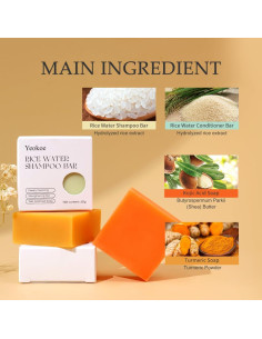 Juego de Jabones Naturales YEOKOE - Cúrcuma y Ácido Kojico 2