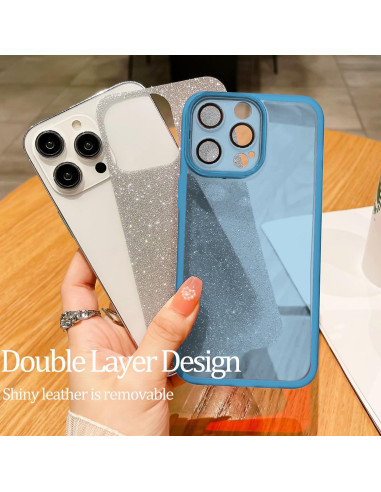 Funda Honor X6 Brillo Doble Capa TPU y PC Azul