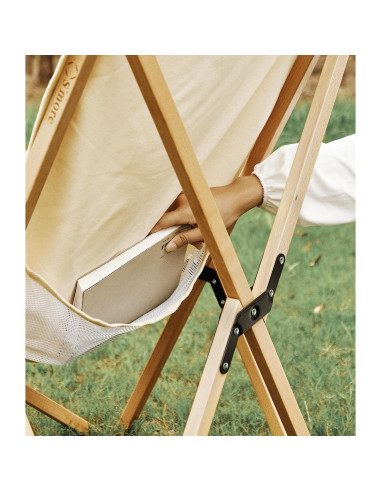 Silla Mariposa Plegable S'more Negra para Camping y Playa