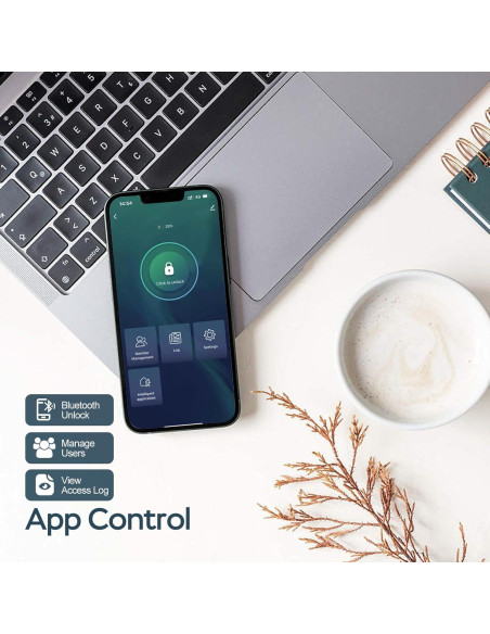 Cerradura Inteligente Schlo RD-S con Huella Dactilar y App