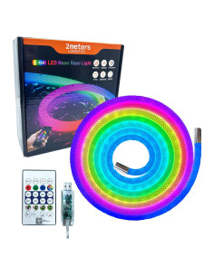 Luces LED de Cuerda 2M XSY con Control Remoto y Sincronización Musical