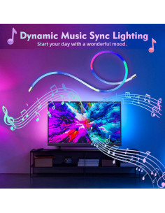 Luces LED de Cuerda 2M XSY con Control Remoto y Sincronización Musical 2