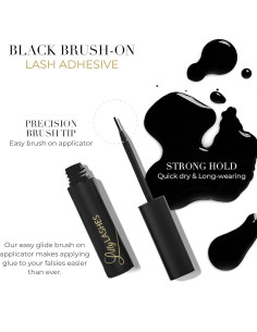 Pegamento para Pestañas Negras Lilly Lashes 9g - Libre de Látex 2