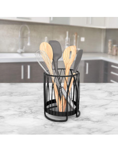 Soporte para Utensilios de Cocina Twist Spectrum Diversified Negro 2