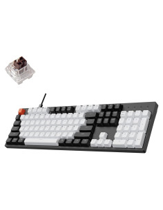 Teclado Mecánico Cableado Keychron C2 104 Teclas LED Blanca