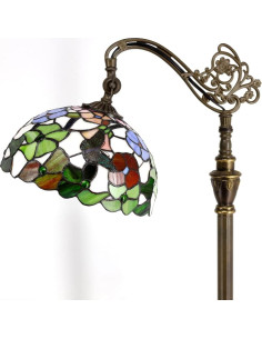 Lámpara de Pie Tiffany ZJART Vidrio Templado 170 cm Ajustable 2