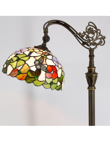 Lámpara de Pie Tiffany ZJART Vidrio Templado 170 cm Ajustable