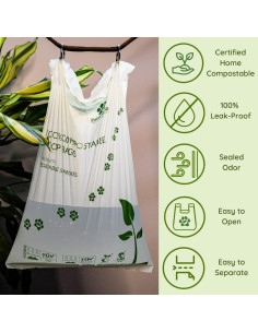 Bolsas de Poop Compostables Pawtopia 240 Unidades con Portabolsas 2