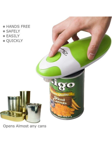 Abrelatas Eléctrico Automático Bangrui Verde 17.9x6.9cm